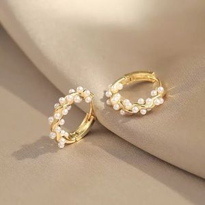 ✨NEW✨New style Hoop Earrings with elegant pearl for women, girls, party,…